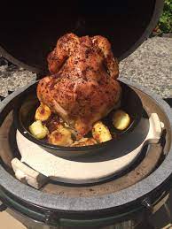 My First Beer Can Chicken On The Mini Max Big Green Egg Egghead Forum The Ultimate Cooking Experience