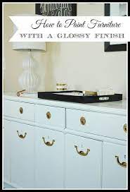 There is no other way to do it, hence the moniker flat paint. How To Paint Furniture To Get A High Gloss Professional Smooth Finish 11 Magnolia Lane Painted Furniture High Gloss Furniture Lacquer Furniture