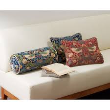 モリスデザインスタジオ ボルスター型クッション いちご泥棒 通販 ディノス モリス クッション クッション ソファ