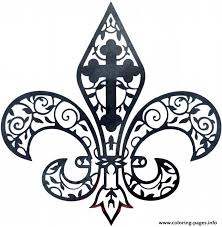 Has been added to your cart. Fleur De Lis Ventage By Alt Coloring Pages Printable