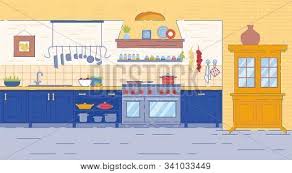 Kitchen cartoon stock photo images. Cartoon Kitchen Room Vector Photo Free Trial Bigstock