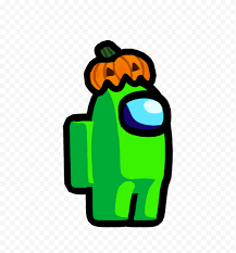 Hd Lime Among Us Character Pumpkin Hat Png Lime Among Us Character Character Pumpkin Hat Png