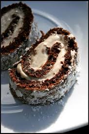 Gateau Roule Au Chocolat Et Creme A La Puree De Chataignes In 2020 Desserts Baking Food