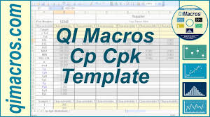 Cp Cpk Template In Excel To Perform Process Capability Analysis