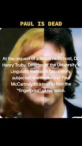 One of my all time favorite conspiracy realities. Paul McCartney died ...