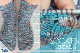 Streifen socken passen einfach zu jedem anlass. Socken Mit Muster Stricken Einfache Anleitung Fur Anfanger Talu De