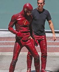 The Flash Grant Gustin New Season Old Suit Same Stunt Double The Flash Grant Gustin Gustin Grant Gustin