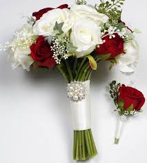 Red Wedding Bouquet Red Bouquet Christmas Bouquet Bridal Etsy Red Bouquet Wedding Ivory Bridal Bouquet Christmas Bouquet