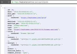 The json results from the rest api query will be for the same posts as you. Slack Slash Command With Wordpress Rest Api Backend Andy Brudtkuhl