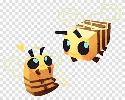 Learn how to draw a minecraft bee. Cute Minecraft Bee Art Building Cardboard Carton Transparent Png Pngset Com