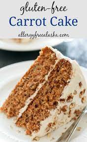 This Gluten Free Carrot Cake Is Tender And Moist With A Fluffy Vanilla Frosting That Literally Melts I Gluten Free Carrot Cake Free Desserts Gluten Free Cakes