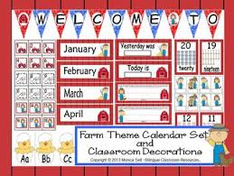 From birthday parties to halloween celebrations, these colorful creatures are sure to add fun and fantasy to the festivities. Farm Theme Calendar Set And Classroom Decorations Tpt