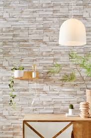 Envie De Bien Etre Au Naturel Avec Ses Accents Graphiques La Tendance Nature Vegetale Vous Plongera Dans La Papier Peint Marbre Blanc Idee Deco Appartement