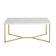 You may also want to customize your furniture among more than 65 models using canadel's udesign configurator. Welwick Designs Rectangular Mid Century Modern Marble Coffee Table With Gold Metal Base In The Home Depot Canada