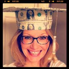 Gift for a high school grad. A hat made out of money.