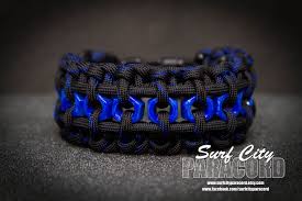 The Ultra Cool Hex Nut Paracord Bracelet Designed By Kevin House Designed With Law Enforcement Colors Paracord Paracord Bracelet Designs Paracord Bracelets