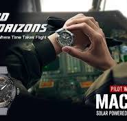 Amazon.com: NORTH EDGE Men's Solar Pilot Watch – Quartz ...