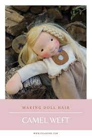 Yarn hair, masking tape and stabilizer, as well as the stitches across the top of the wig. Dollmaking Tips How To Make Doll Hair Fig Me