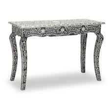 Black And White Inlay Console Table Black Bone Inlay Console Table Inlay Furniture Bone Inlay Furniture Furniture