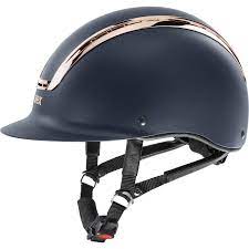 Uvex Suxxeed Chrome Navy Mat Coral Riding Helmets Uvex Sports