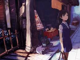 Maybe you would like to learn more about one of these? Waiting Unfirom Art Lovely Unifrom Cool Anime Sad Anime Girl Cats Hd Wallpaper Peakpx