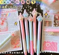 Cute Cat Claw Erasable Gel pens for writing 0.5mm Blue ...