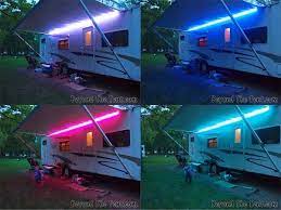 Fun With Lights Spicing Up Your Camper With Led Lights Camper Awning Lights Awning Lights Camper Lights
