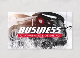 Auto detailing car repair automotive modern metal business card. 40 Car Wash Business Card Templates Free Psd Indesign Downloads