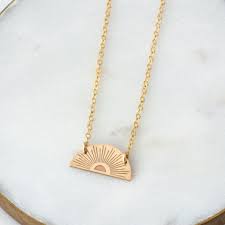 Hammered Half Moon Necklace Necklaces Moon Necklace Mom Necklace Personalized Half Moon Necklace