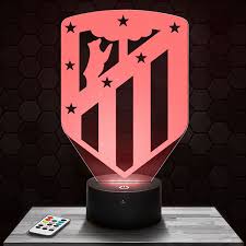 Atlético de madrid and the world's leading money transfer company have renewed their partnership for another season. Atletico Madrid 3d Led Lamp With A Base Of Your Choice Pictyourlamp