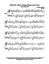 Hold On We Re Going Home Drake Easy Piano Sheet Music Sheet Music Piano Sheet Music Easy Piano Sheet Music