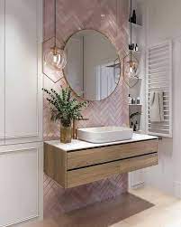 Browse modern bathroom designs and decorating ideas. Pink Tiles Pinterest Alinevdoever Pink Bathroom Tiles Bathroom Interior Design House Interior