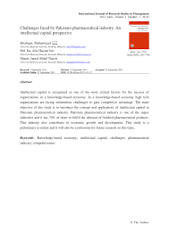 Top pharmaceutical companies in malaysia pfizer. Pdf Challenges Faced By Pakistani Pharmaceutical Industry An Intellectual Capital Perspective