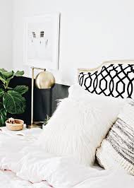 Black And Gold Bedroom Pinterest Pin By Leah White On Bed White Gold Bedroom Gold Bedroom White Headboard
