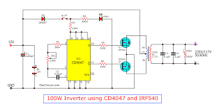 Hopefully the pictures above wiring diagram can be useful. Four Cd4047 Inverter Circuit 60w 100w 12vdc To 220vac