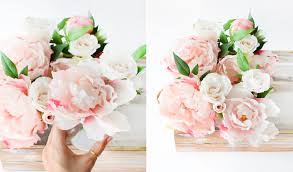 Write table numbers, sweet sayings or congratulatory. Diy Easy Bridal Shower Floral Centerpiece Beacon Lane Blog