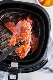 Then add the seasoning to the ribs, rub it in, and then add the bbq sauce. Country Style Ribs In Air Fryer 30 Mins West Via Midwest