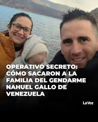 CON UNA SALIDA SILENCIOSA, BUSCAN LLEGAR A ARGENTINA🔴 Leé la nota acá:  https://www.lavoz.com.ar/politica/operativo-secreto-sacaron-de-venezuela-a-la-pareja-y-al-hijo-del-gendarme-argentino-nahuel-gallo/