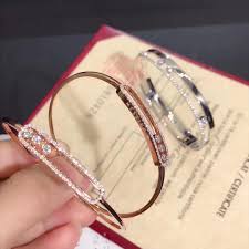 Achetez en toute confiance et sécurité sur ebay! Inspired Messika Move Pave Thin Bracelet 18k Pink Gold