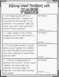 Understanding Mass Through Guided Discovery Word Problems Solving Word Problems Measuring Mass