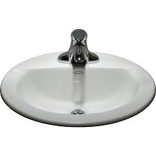 topmount oval bathroom sink lowe
