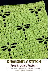 Learn A New Crochet Stitch Dragonfly Stitch Crochet Pattern