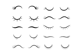 She does an amazing job and highly recommend her. Cartoon Eyelashes Cute Beautiful Closed Girl Or Unicorn Eyes Eyelash By Microvector Thehungryjpeg Com