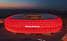 On february 11, 2021 february 11, 2021 by walldevil. Download Wallpapers Allianz Arena German Football Stadium Munich Germany Fc Bayern Munich Stadium Evening Sunset Red Light For Desktop Free Pictures For Desktop Free