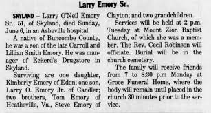 Obituary for Larry O'Neil Emory (Aged 51)