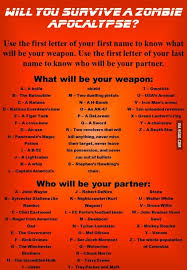 Pin By Chelle Del Rosario On 3 Zombies Funny Name Generator Apocalypse Birthday Scenario