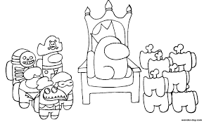 Dibujos Para Imprimir Y Colorear De Among Us