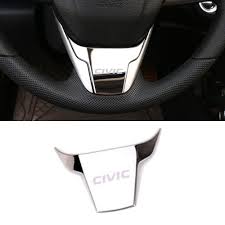 Maybe you would like to learn more about one of these? Black Steering Wheel Decorative Emblem Cover Sticker For Honda Civic 2016 2017 Automotive Steering Wheels Horns