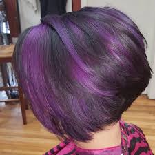 High Shine Black And Purple Hair Colors Ideas Hair Color For Black Hair Hair Color Purple Short Hair Styles