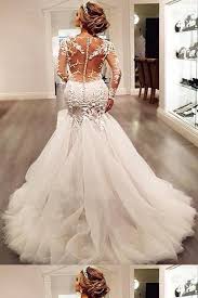 Custom Made Wedding Dresses Cute Wedding Dresses Wedding D Backless Mermaid Wedding Dresses Lace Mermaid Wedding Dress Long Sleeve Wedding Dress Lace Mermaid